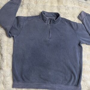 Men's Blue Zip-Up Sweater